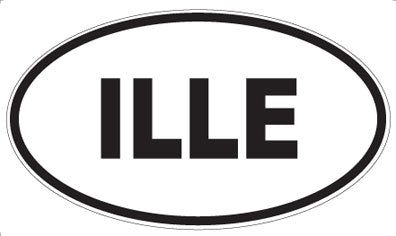 ILLE - Oval Magnet