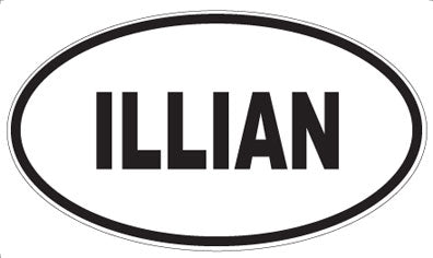 ILLIAN - Oval Magnet