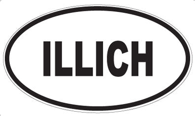 ILLICH - Oval Magnet