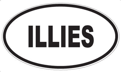 ILLIES - Oval Magnet