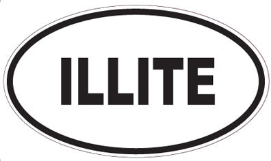 ILLITE - Oval Sticker