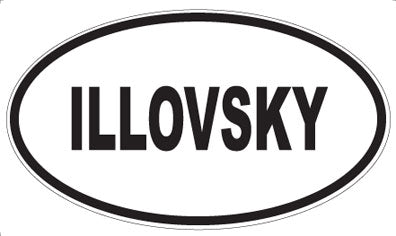 ILLOVSKY - Oval Magnet