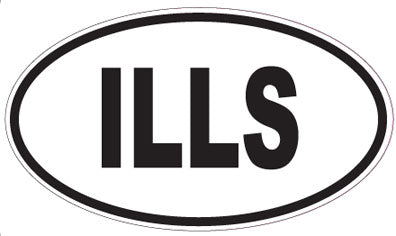 ILLS - Oval Sticker
