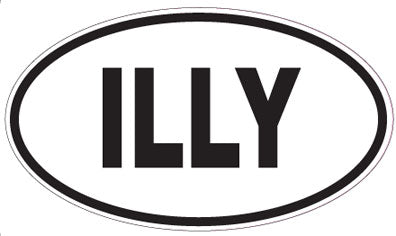 ILLY - Oval Sticker