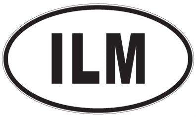 ILM - 3 Letter Initials Oval Magnet