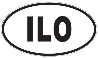 ILO - 3 Letter Initials Oval Magnet