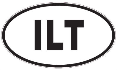 ILT - 3 Letter Initials Oval Sticker