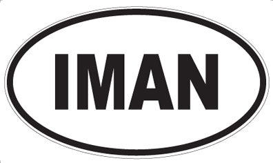 IMAN - Oval Magnet