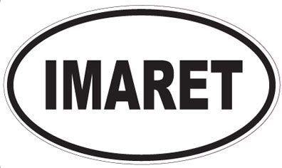 IMARET - Oval Sticker