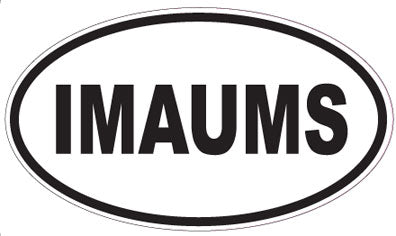 IMAUMS - Oval Sticker