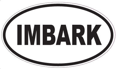 IMBARK - Oval Sticker