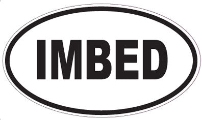 IMBED - Oval Sticker