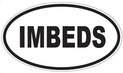 IMBEDS - Oval Sticker