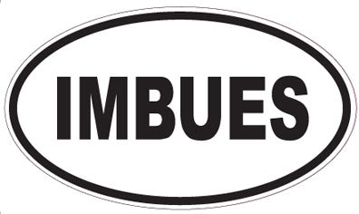 IMBUES - Oval Sticker