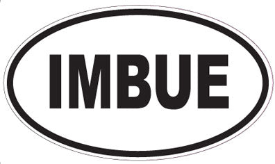 IMBUE - Oval Magnet