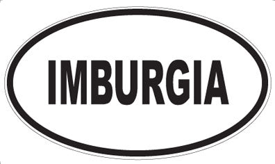 IMBURGIA - Oval Magnet