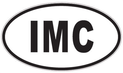 IMC - 3 Letter Initials Oval Magnet