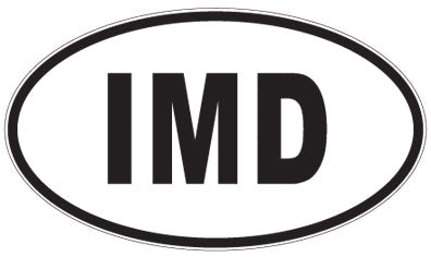 IMD - 3 Letter Initials Oval Magnet