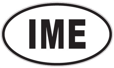 IME - 3 Letter Initials Oval Magnet