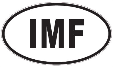 IMF - 3 Letter Initials Oval Magnet