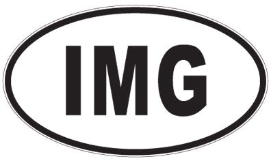 IMG - 3 Letter Initials Oval Sticker