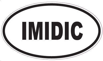 IMIDIC - Oval Sticker
