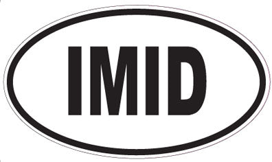 IMID - Oval Sticker