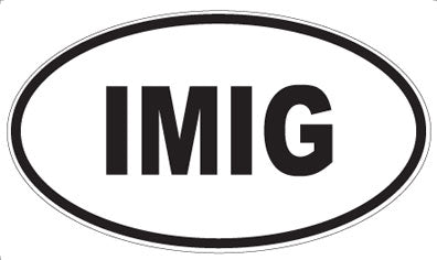 IMIG - Oval Magnet
