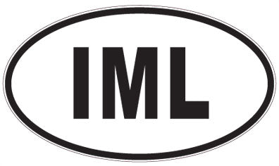 IML - 3 Letter Initials Oval Magnet
