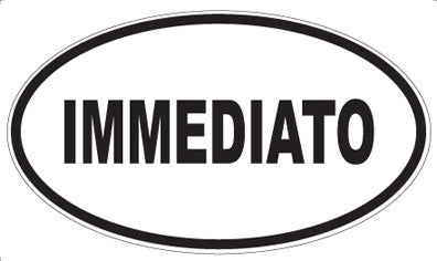 IMMEDIATO - Oval Magnet
