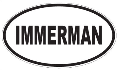 IMMERMAN - Oval Magnet