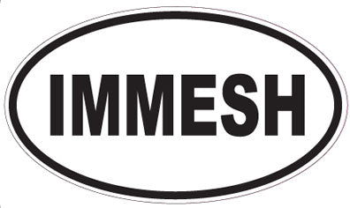 IMMESH - Oval Sticker