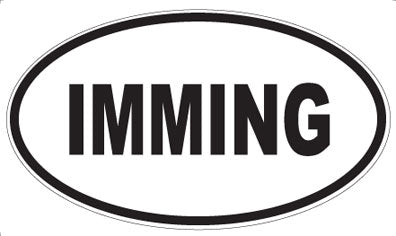 IMMING - Oval Magnet