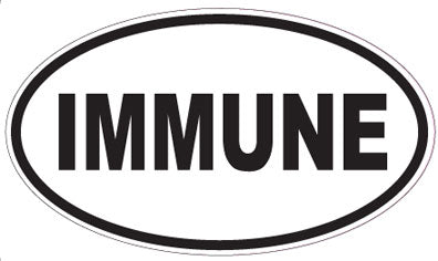 IMMUNE - Oval Sticker