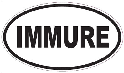 IMMURE - Oval Sticker