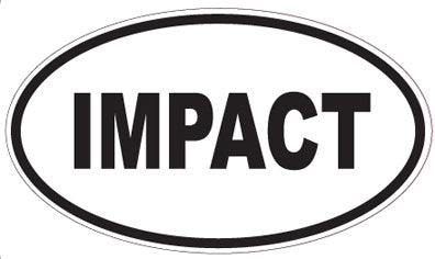 IMPACT - Oval Sticker