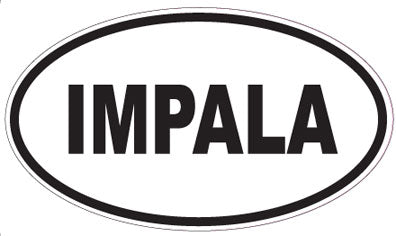 IMPALA - Oval Sticker