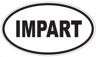 IMPART - Oval Sticker