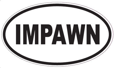 IMPAWN - Oval Sticker