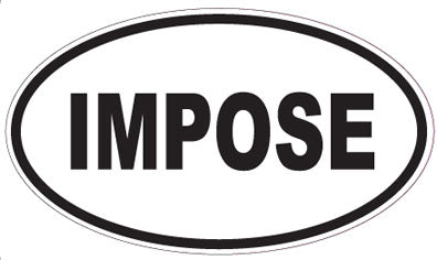 IMPOSE - Oval Sticker
