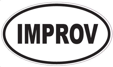 IMPROV - Oval Sticker
