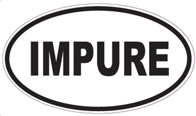IMPURE - Oval Sticker