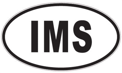 IMS - 3 Letter Initials Oval Magnet
