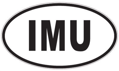 IMU - 3 Letter Initials Oval Magnet