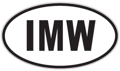 IMW - 3 Letter Initials Oval Magnet