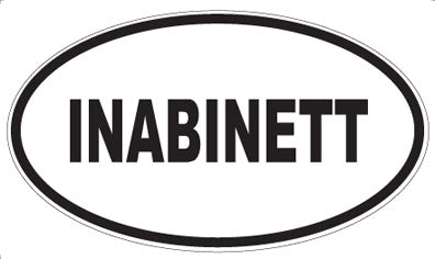 INABINETT - Oval Magnet
