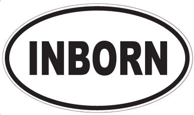 INBORN - Oval Sticker