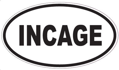 INCAGE - Oval Sticker