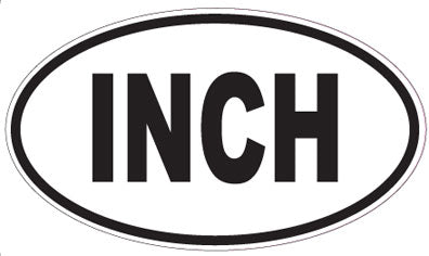 INCH - Oval Sticker