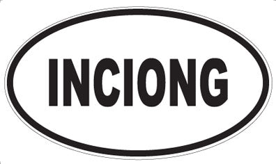 INCIONG - Oval Magnet